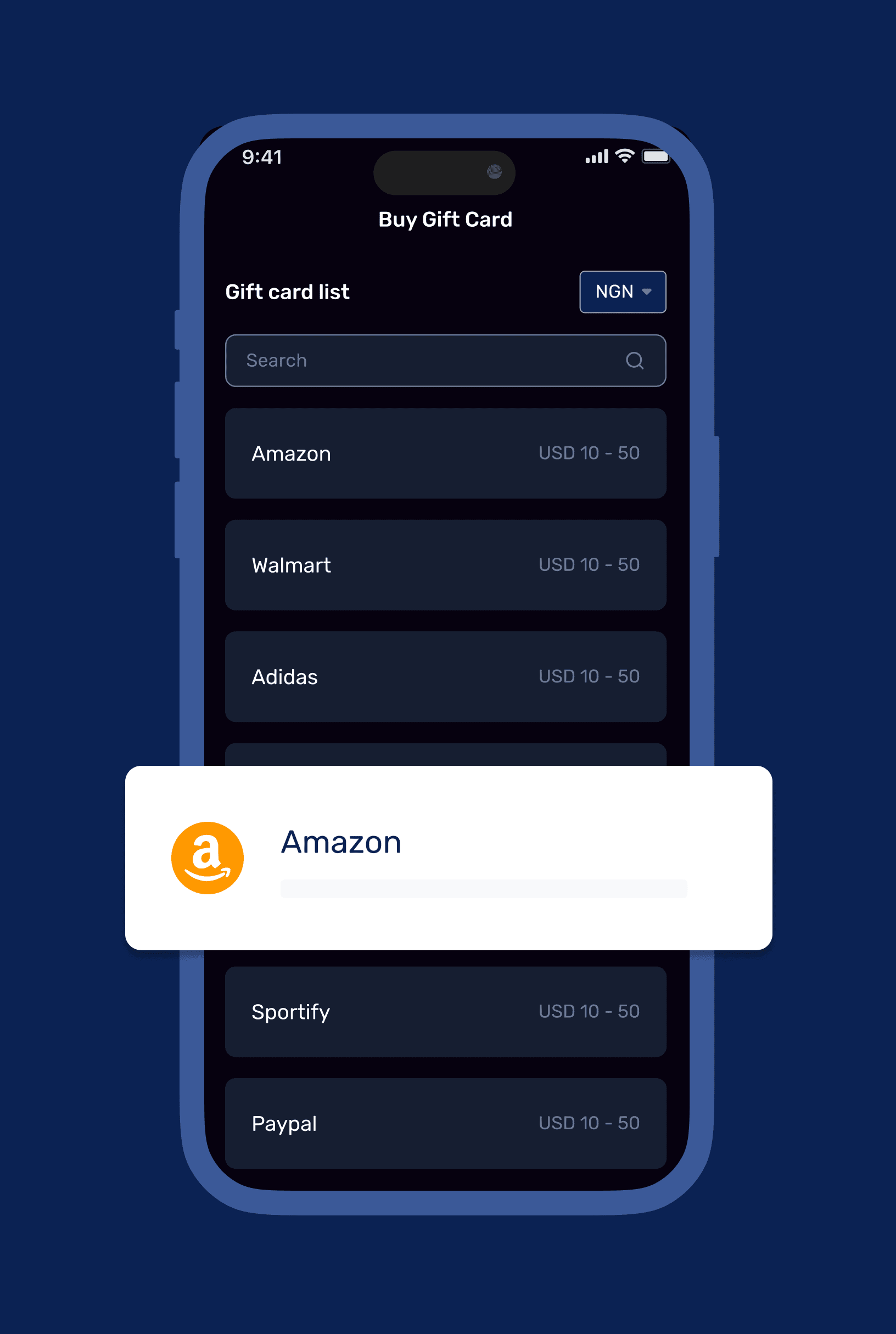 asset interface