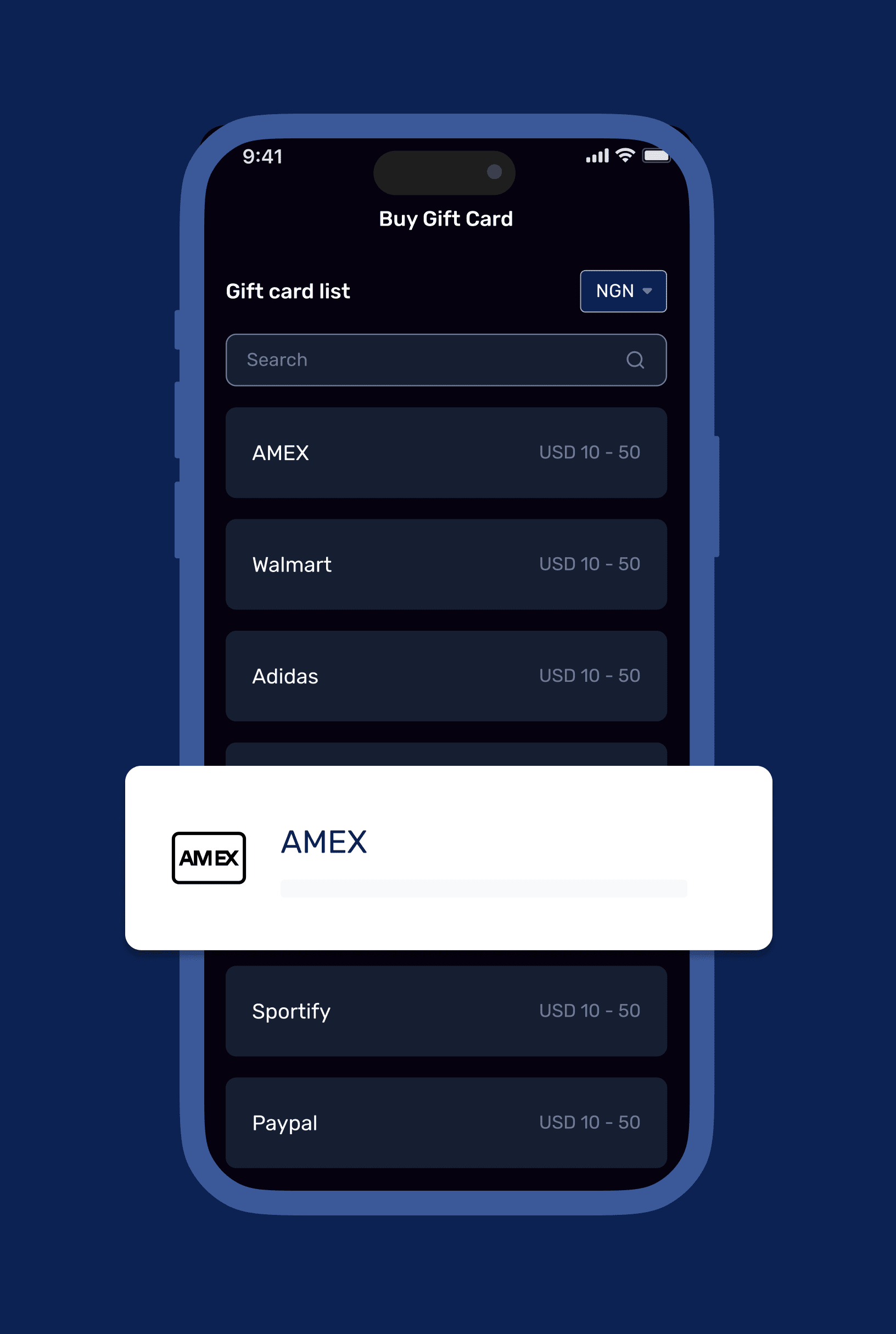 asset interface