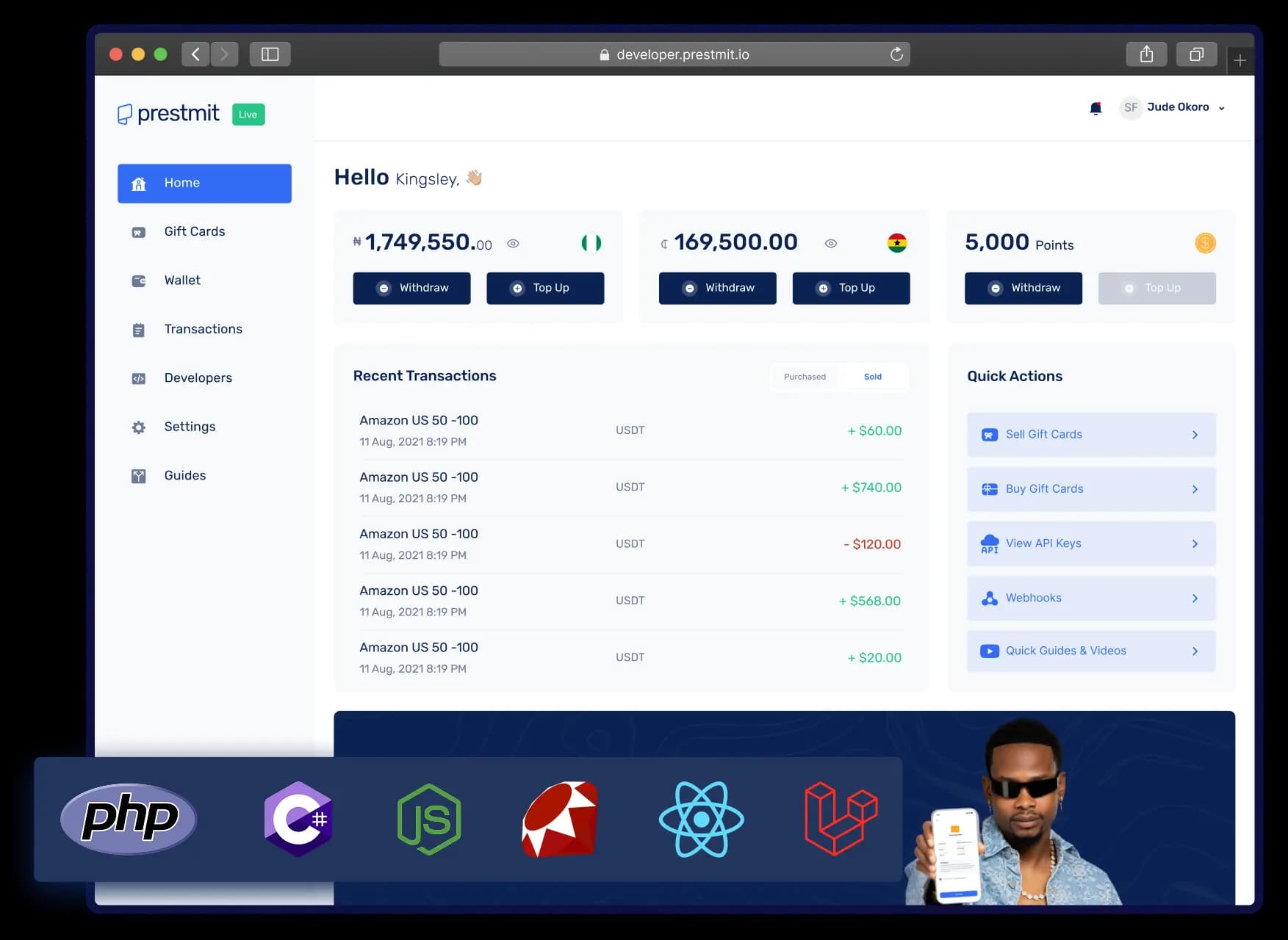 Developer API Framework