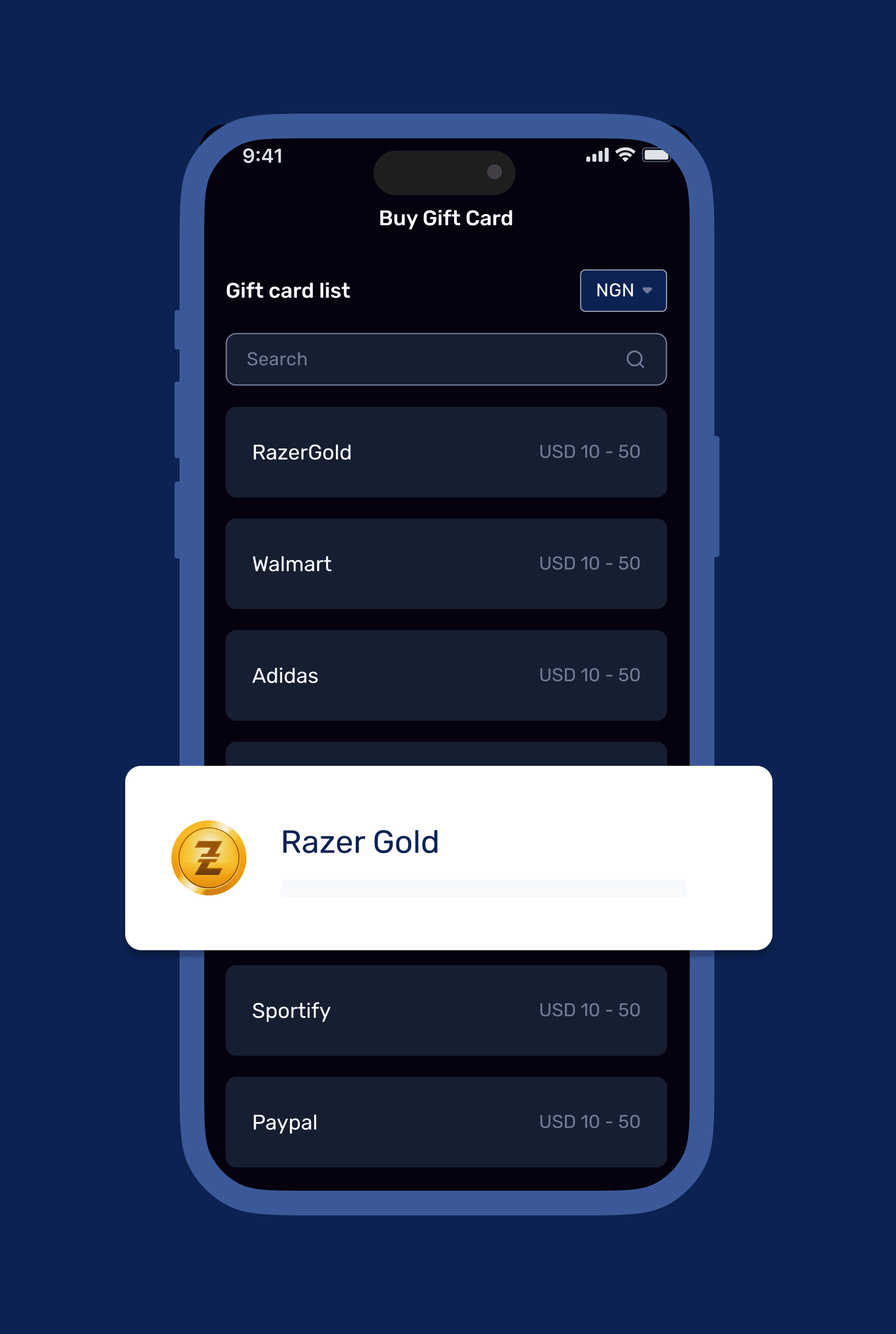asset interface