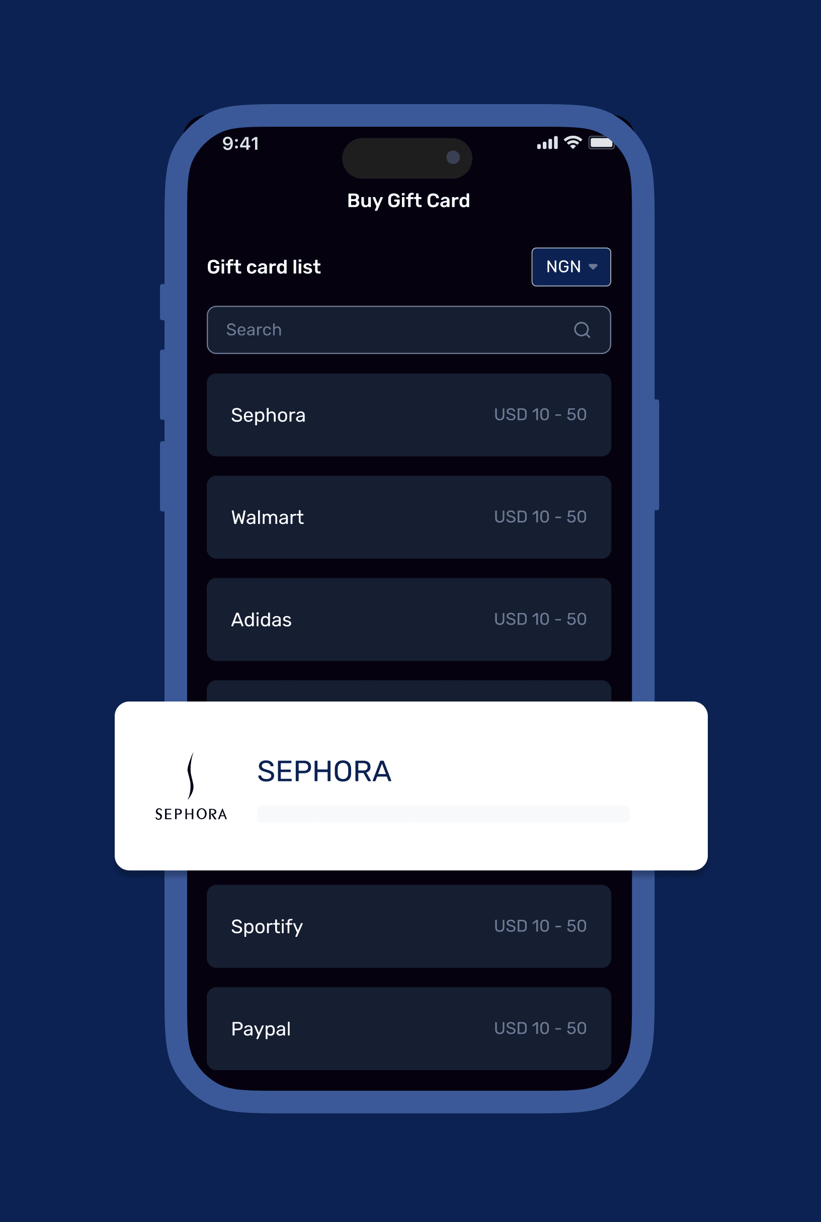 asset interface