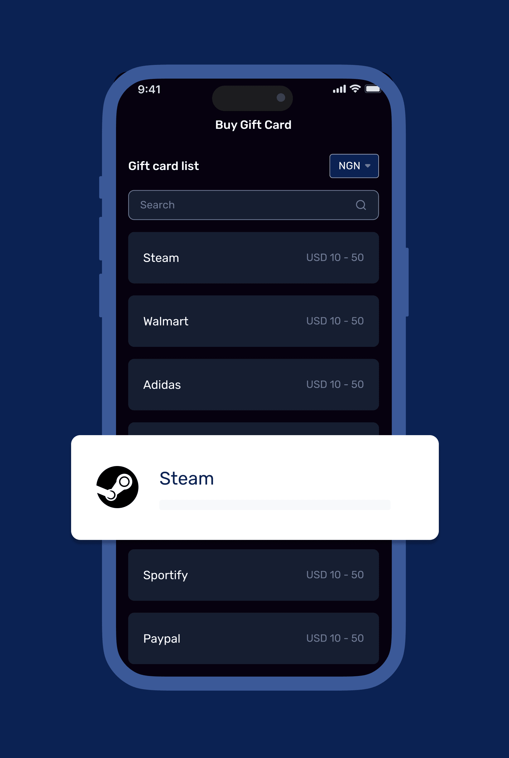 asset interface