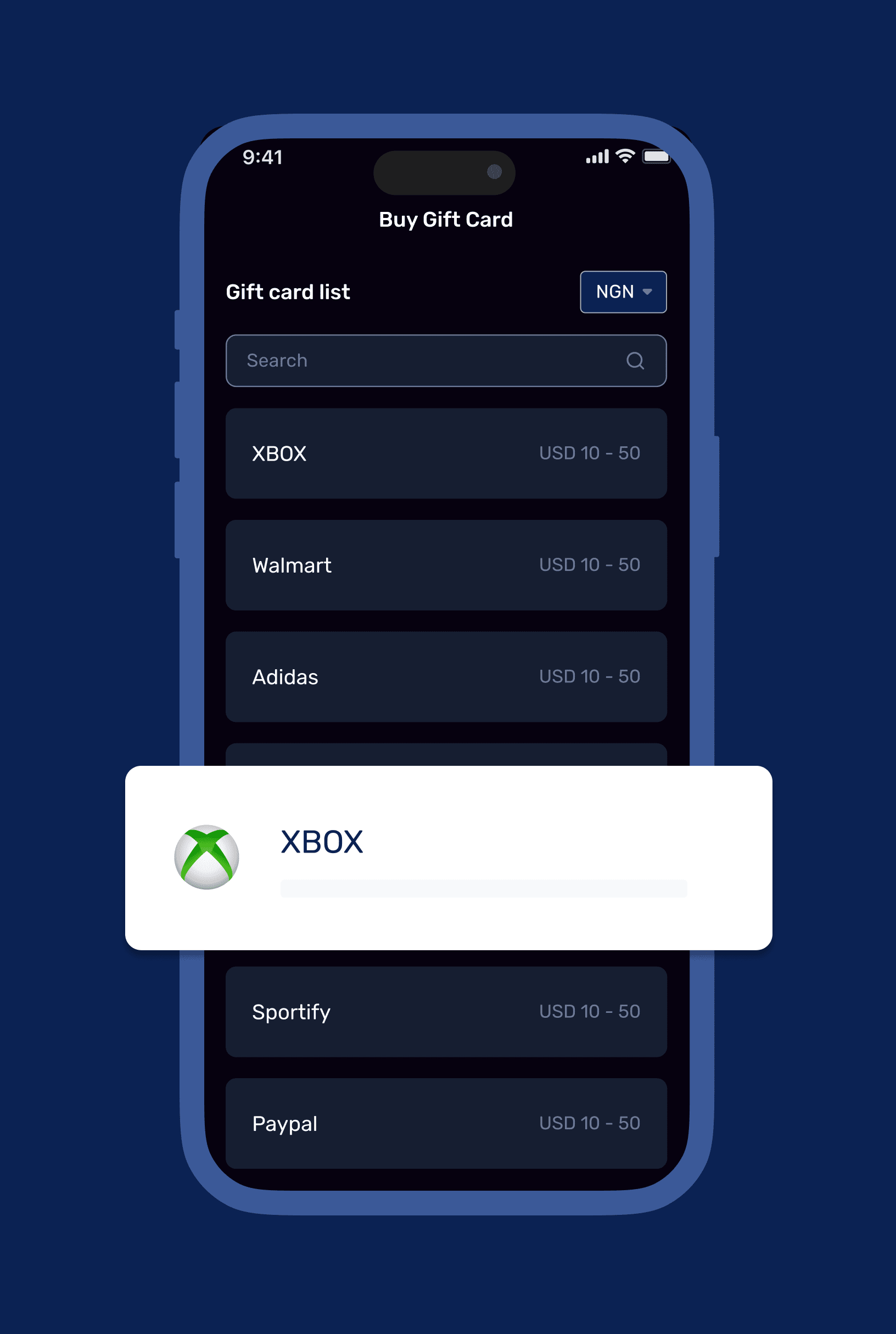 asset interface